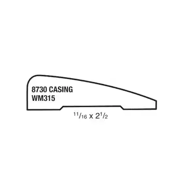 (8730) 11/16" X 2-1/2" CLEAR PINE RANCH/CLAMSHELL CASING - Arlington Coal & Lumber