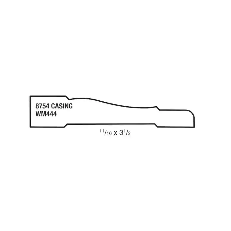 Main 2 - (8754) 11/16" X 3-1/2" CLEAR PINE COLONIAL CASING - Arlington Coal & Lumber