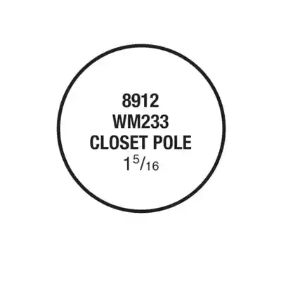 (8912) 1-5/16" CLOSET POLE - Arlington Coal & Lumber