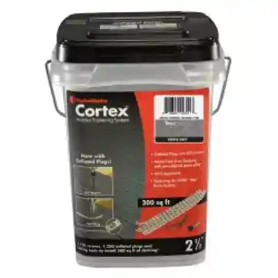 BX CORTEX 2-1/2" PEBBLE GRAY TREX DECK SCREWS COLLATED (300 SQ/FT) ** TREX SELECT ** - Arlington Coal & Lumber