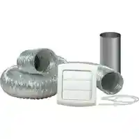 Main 2 - DUNDAS JAFINE VENT KIT DRYER ALUM 4INX5FT WHITE (TD48PVKZW6) - Arlington Coal & Lumber