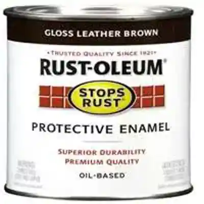 7775730 LTHR BRWN ENAMEL 1/2PT - Arlington Coal & Lumber
