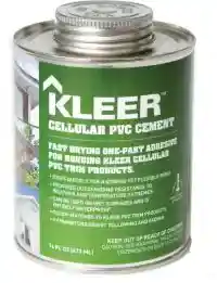 Main 1 - 16 OZ. KLEER CELLULAR PVC CEMENT (#5010) - Arlington Coal & Lumber