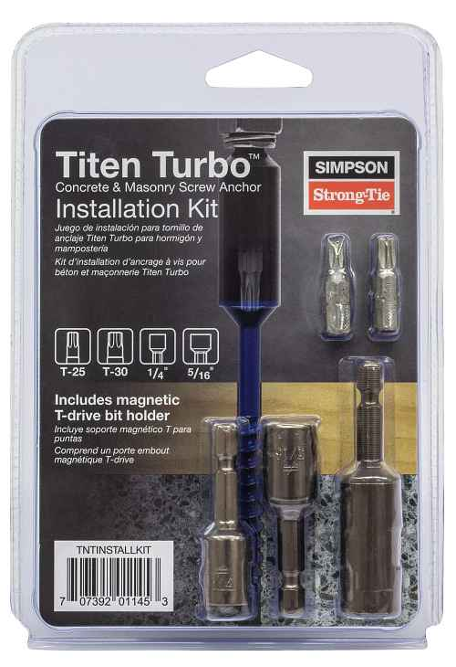 Main 1 - SIMPSON TITEN TURBO KIT INSTALL KIT (TNTINSTALLKIT) - Arlington Coal & Lumber
