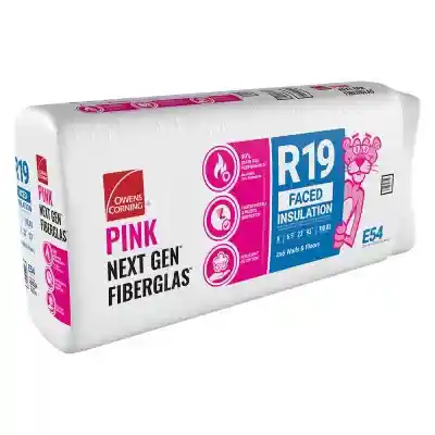 OWENS CORNING R-19 KRAFT FACED 6-1/4"  X 23" X 8/ 93" BATTS 118.83 SQFT (OCE54) 41.2LBS - Arlington Coal & Lumber