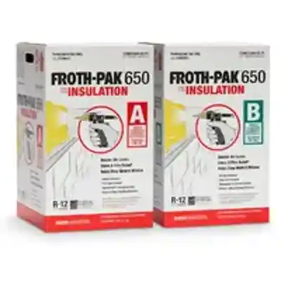 FROTH-PAK 650 A & B SPRAY FOAM INSULATION KIT 600 BOARD FEET (INCLUDES A, B & GUN) - Arlington Coal & Lumber