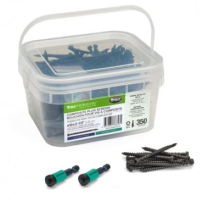 TREX® DECKING PLUG SYSTEM SCREWS 2-1/2" BLACK (225 LF/110 SQ FT) 350 PCS (3/CTN) - Arlington Coal & Lumber