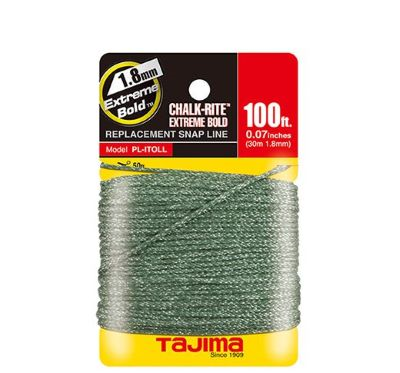 Main 2 - TAJIMA REPLACEMENT LINE 1.8MM EXTREME BOLD BRAID CHALK-RITE SNAP LINE (PL-ITOLL) - Arlington Coal & Lumber