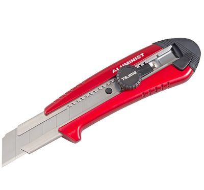 Main 2 - TAJIMA ROCK HARD ALUMINIST DIAL LOCK SNAP KNIFE RED (AC-701R) - Arlington Coal & Lumber