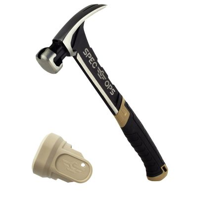 Main 2 - SPEC OPS 20 OZ. SMOOTH RIP CLAW HAMMER STEEL HANDLE W/ SOFT MALLET CAP (SPEC-M20SF-S) - Arlington Coal & Lumber
