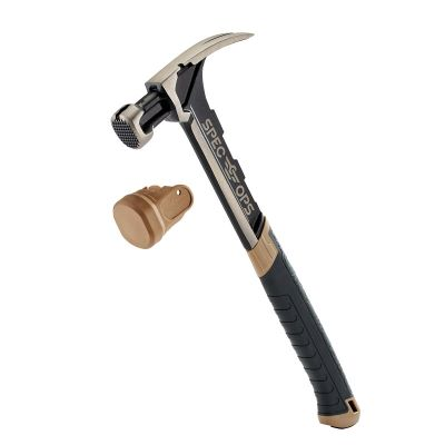 Main 2 - SPEC OPS 28 OZ. MILLED FRAMING HAMMER STEEL HANDLE W/ SOFT MALLET CAP (SPEC-M28CF-S) - Arlington Coal & Lumber
