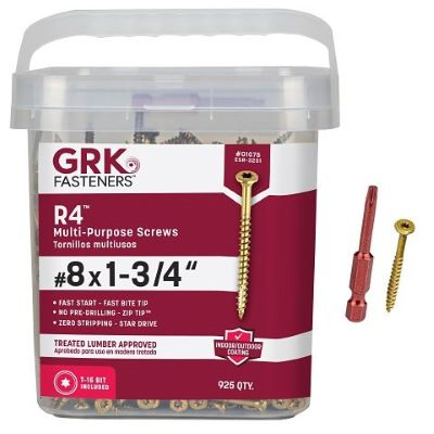 Main 2 - GRK #8 X 1-3/4" R4 MULTI PURPOSE SCREW (925 PCS) T-15 (#01075) - Arlington Coal & Lumber