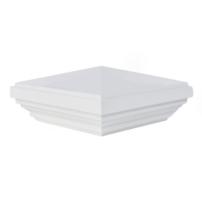 Main 2 - 4" X 4" TIMBERTECH RELIANCE MATTE WHITE *VINYL* NEW ENGLAND POST CAP - Arlington Coal & Lumber