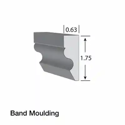 KLEER PVC BAND PROFILE 5/8" X 1-3/4" X 16' (8465) #5168R16  (10/PK)  - Arlington Coal & Lumber