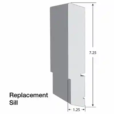 KLEER PVC REPLACEMENT SILL 7-1/4" X 1-1/4" X 10' #960810SILL (2/PK) - Arlington Coal & Lumber