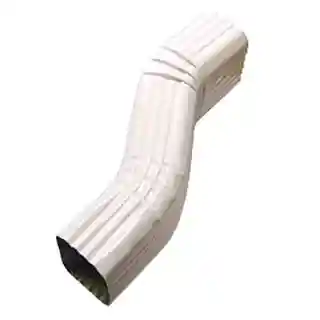 Main 1 - L&R 2" X 3" WHITE STYLE "S" OFFSET ALUMINUM ELBOW - Arlington Coal & Lumber