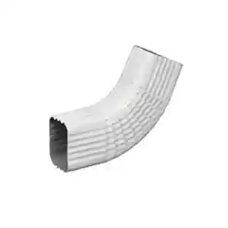 Main 1 - L&R 2" X 3"  WHITE STYLE-B ALUMINUM 90-DEG ELBOW (SIDE ELBOW) - Arlington Coal & Lumber