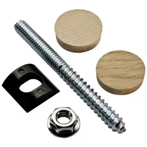 Main 3 - 9400K 5/16" X 3-1/2" OAK  RAIL BOLT KIT (3001) - Arlington Coal & Lumber
