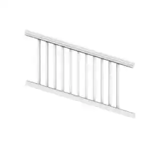 Main 2 - TREX TRANSCEND WHITE STAIR 6' X 36" RAIL KIT (TOP & BTM RAIL, HARDWARE, ADJ. FOOTBLOCK, BALS) - Arlington Coal & Lumber
