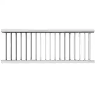 Main 2 - TREX TRANSCEND WHITE HORIZONTAL 8'' X 36" RAIL KIT (TOP & BTM RAIL, HARDWARE, ADJ. FOOTBLOCK, BALS) - Arlington Coal & Lumber