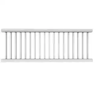 Main 2 - TREX TRANSCEND WHITE HORIZONTAL 91.5"' X 36" RAIL KIT  - Arlington Coal & Lumber