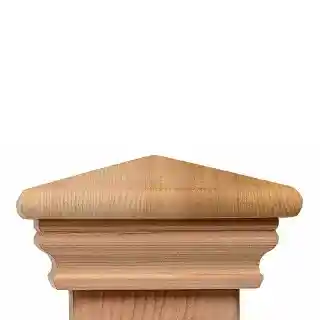 Main 1 - 4 X 4 WESTERN RED CEDAR SLIP-OVER 'FEDERAL SERIES' POST CAP (FC312) - Arlington Coal & Lumber