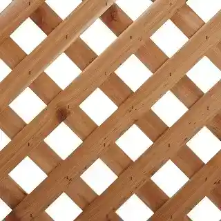 Main 1 - 4' X 8' "HEAVY DUTY" WEST RED CEDAR DIAGONAL LATTICE PANEL (1-3/4  SPACING; 15/16" THICKNESS)*CLEAR* - Arlington Coal & Lumber