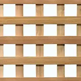 Main 1 - 4' X 8' "HEAVY DUTY" WEST RED CEDAR SQUARE PATTERN LATTICE PANEL **CLEAR** (1-3/4" SPACING, 15/16" THICKNESS)  W8101156 - Arlington Coal & Lumber