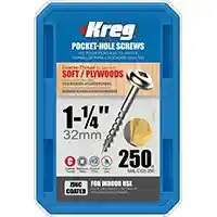 Main 1 - KREG #8 X 1-1/4"  COARSE WASHER HEAD 250 CT (SML-C125-250) - Arlington Coal & Lumber