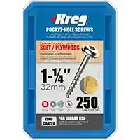 Main 1 - KREG #8 X 1-1/4"  COARSE WASHER HEAD 250 CT (SML-C125-250) - Arlington Coal & Lumber
