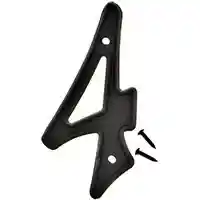 Main 1 - 3-D PLASTIC NUMBER HOUSE #4 PLASTIC 4IN BLK - Arlington Coal & Lumber