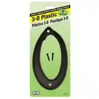 Main 1 - 3-D PLASTIC NUMBER HOUSE #0 PLASTIC 4IN BLK - Arlington Coal & Lumber