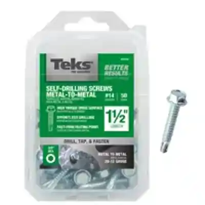 TEKS 14X1-1/ METAL SCREW SELF DRILL 50CT (21352) - Arlington Coal & Lumber