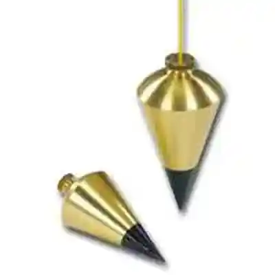 BOB PLUMB 8 OZ CONE SLD BRASS - Arlington Coal & Lumber