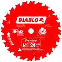 Main 2 - DIABLO 6-1/2" X 24TH FRAMING SAW BLADE (D0624A) - Arlington Coal & Lumber