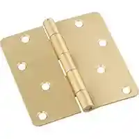 Main 2 - 830227 HINGE DR 3-1/2IN S BRS HINGE DOOR 3-1/2IN 1/4RC BRASS - Arlington Coal & Lumber
