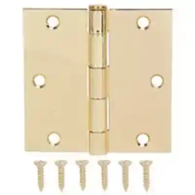 HINGE DOOR SQ RES 3.5IN BRTBRS - Arlington Coal & Lumber