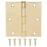 Main 2 - HINGE DOOR SQ RES 3.5IN BRTBRS - Arlington Coal & Lumber