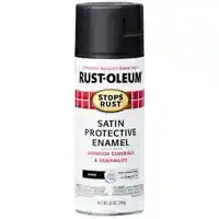 Main 1 - SATIN BLACK SPRAY PAINT 12OZ - Arlington Coal & Lumber
