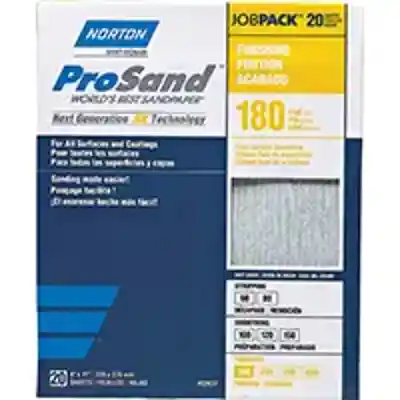 NORTON PROSAND P180 FINISHING 9X11 SANDING SHEET 20 PACK (YELLOW) - Arlington Coal & Lumber