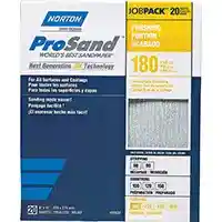 Main 2 - NORTON PROSAND P180 FINISHING 9X11 SANDING SHEET 20 PACK (YELLOW) - Arlington Coal & Lumber