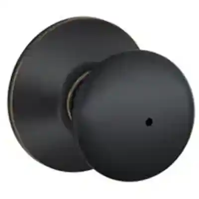 SCHLAGE F40VPLY716 PRIVACY PLYMOUTH KNOB AGED BRONZE ** VISUAL PACK ** - Arlington Coal & Lumber