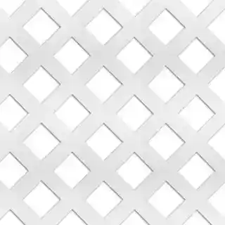 Main 2 - 4' X 8' PERMALATT 1-7/8" DIAGONAL WHITE LATTICE PANEL  1/2" DURASHELL - Arlington Coal & Lumber