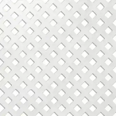 4' X 8' PERMALATT 1" DIAGONAL WHITE LATTICE PANEL 1/2"  DURASHELL - Arlington Coal & Lumber