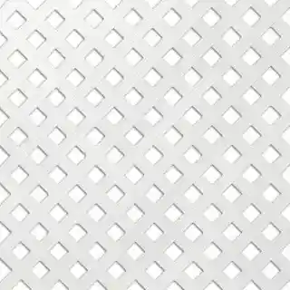 Main 2 - 4' X 8' PERMALATT 1" DIAGONAL WHITE LATTICE PANEL 1/2"  DURASHELL - Arlington Coal & Lumber