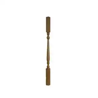 Main 1 - 2 X 2 X 36" C&BTR KD WESTERN RED CEDAR TURNED "COLONIAL" BALUSTER - Arlington Coal & Lumber
