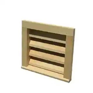 Main 1 - 12" X 12"  WOOD LOUVER FLAT CASING (R.O. 14" X 14") - Arlington Coal & Lumber
