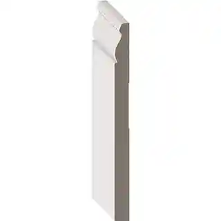 Main 1 - 9/16" X 7-1/4" MDF SPEED BASE PRIMED WHITE 16 FT (ALEX 03409-9K192) - Arlington Coal & Lumber