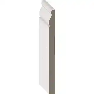 Main 1 - 9/16" X 7-1/4" MDF SPEED BASE PRIMED WHITE 16 FT (ALEX 03409-9K192) - Arlington Coal & Lumber