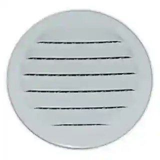 Main 1 - WHITE ALUMINUM 1" ROUND MIDGET LOUVER (M1W) - Arlington Coal & Lumber